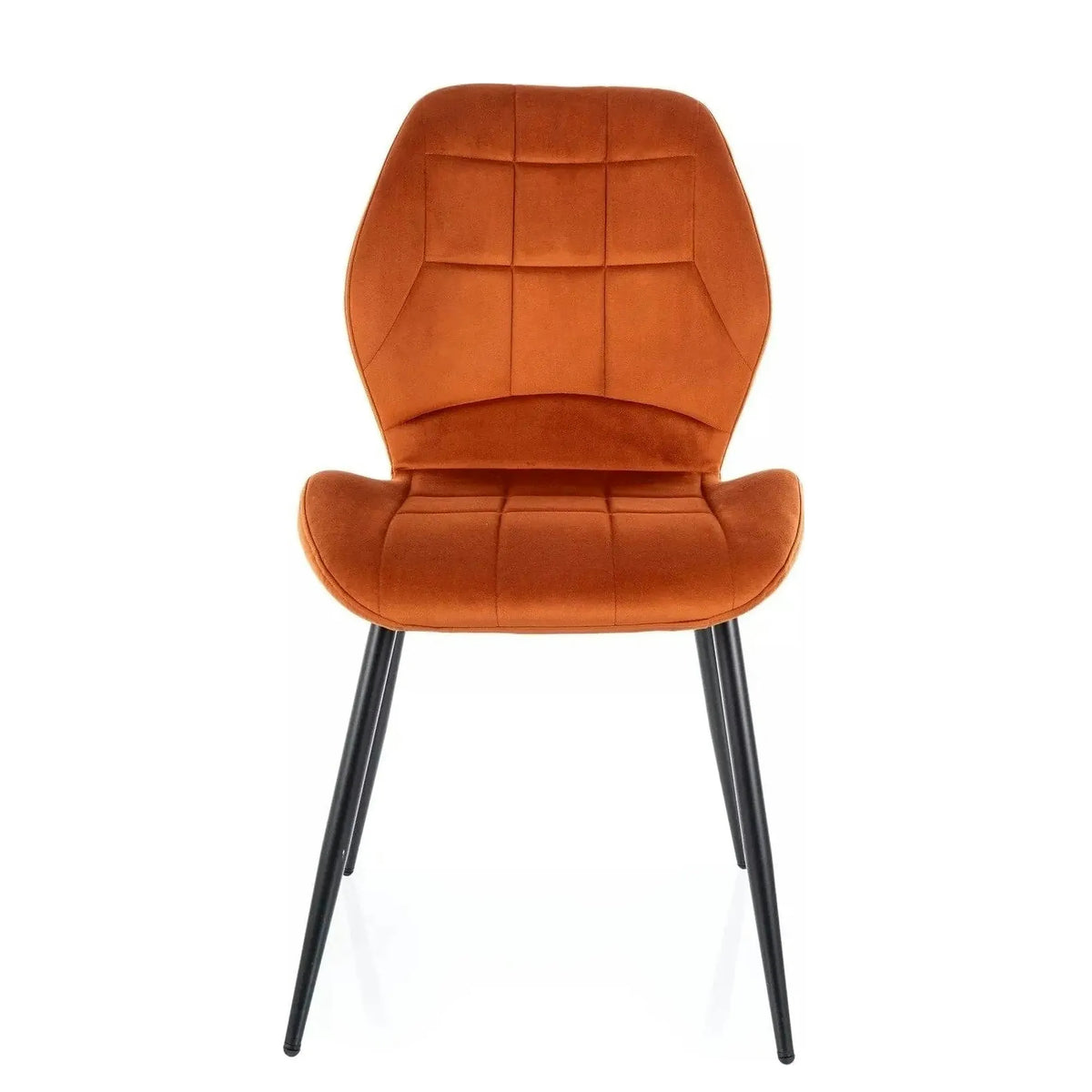 Scaun JAKE, scortisoara - Bluvel 4215/negru, stofa catifelata/metal, 48x56x86 cm