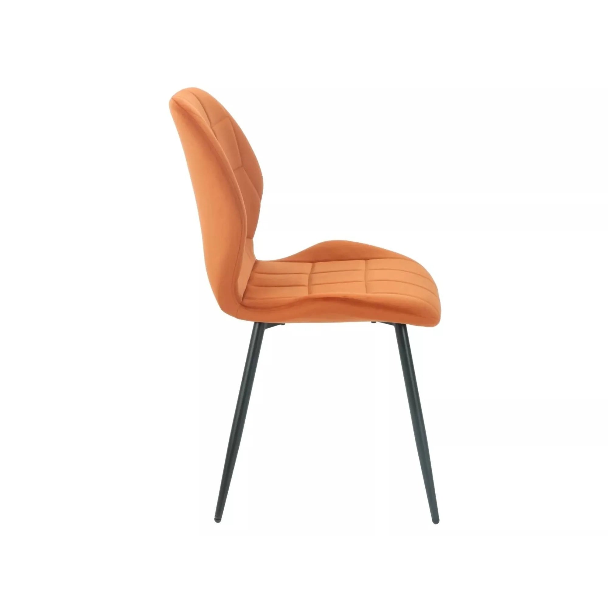 Scaun JAKE, scortisoara - Bluvel 4215/negru, stofa catifelata/metal, 48x56x86 cm