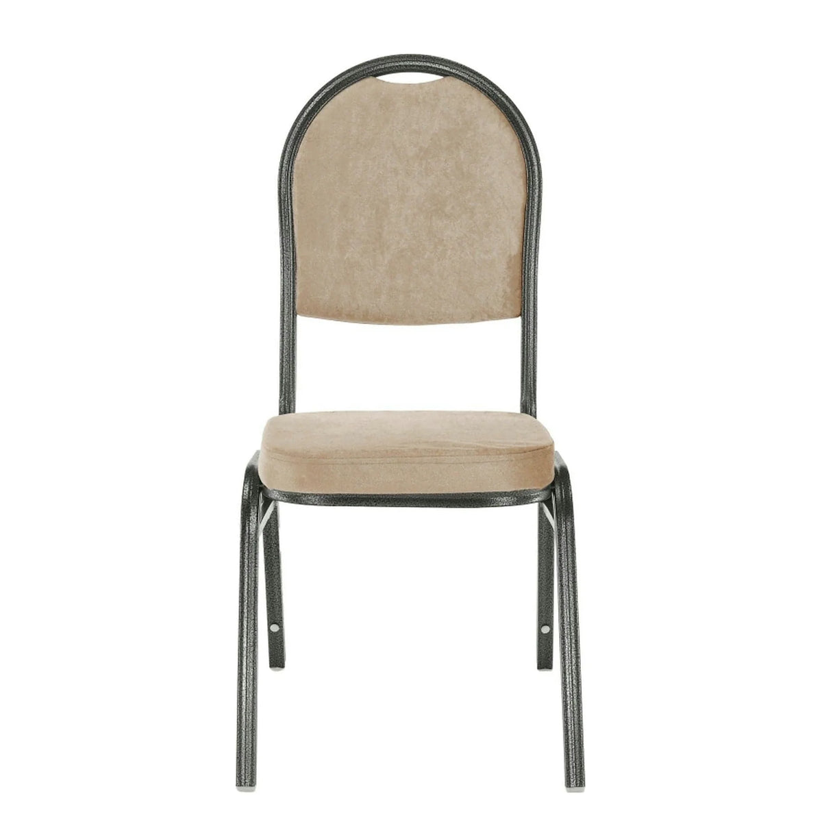 Scaun JEFF 2 NEW, stofa/metal, bej, 44x50x91 cm