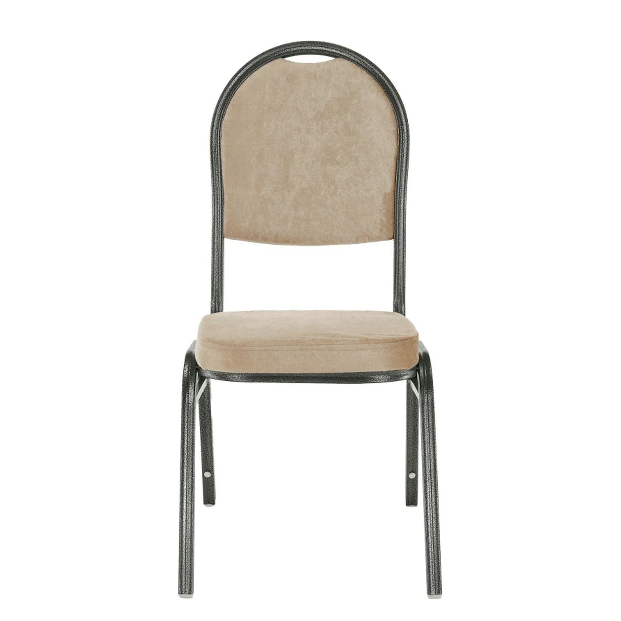 Scaun JEFF 2 NEW, stofa/metal, bej, 44x50x91 cm