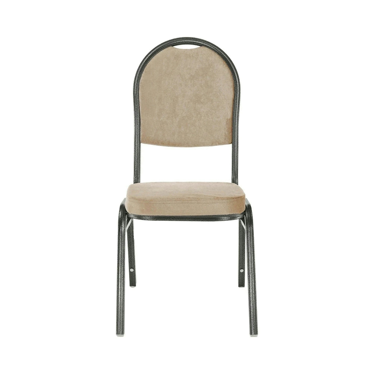 Scaun JEFF 2 NEW, stofa/metal, bej, 44x50x91 cm