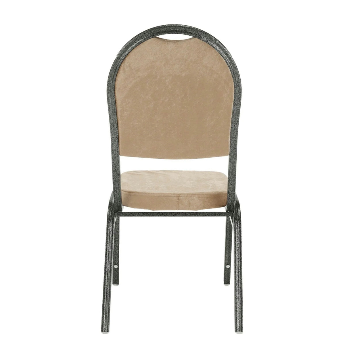 Scaun JEFF 2 NEW, stofa/metal, bej, 44x50x91 cm