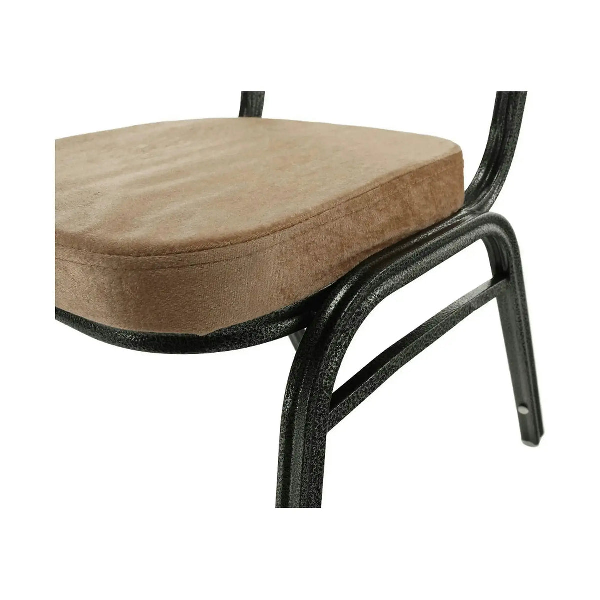 Scaun JEFF 2 NEW, stofa/metal, bej, 44x50x91 cm