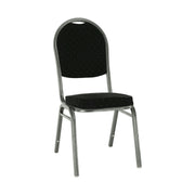 Scaun JEFF 3 NEW, negru/gri, tesatura/metal, 46x57x93 cm