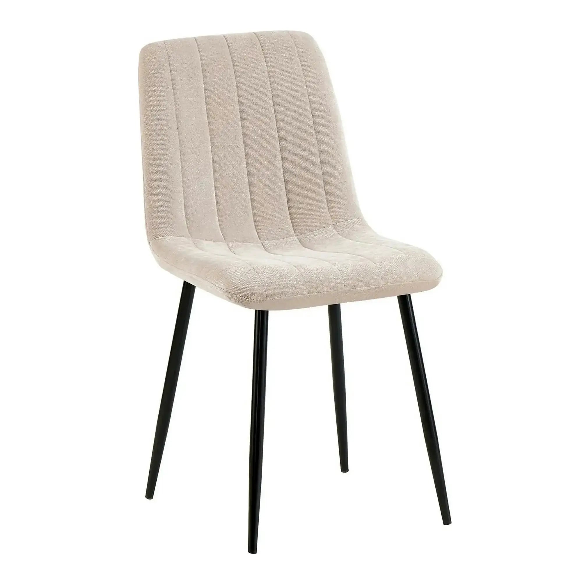 Scaun JET, bej/negru, stofa clasica/metal, 44x54x88 cm