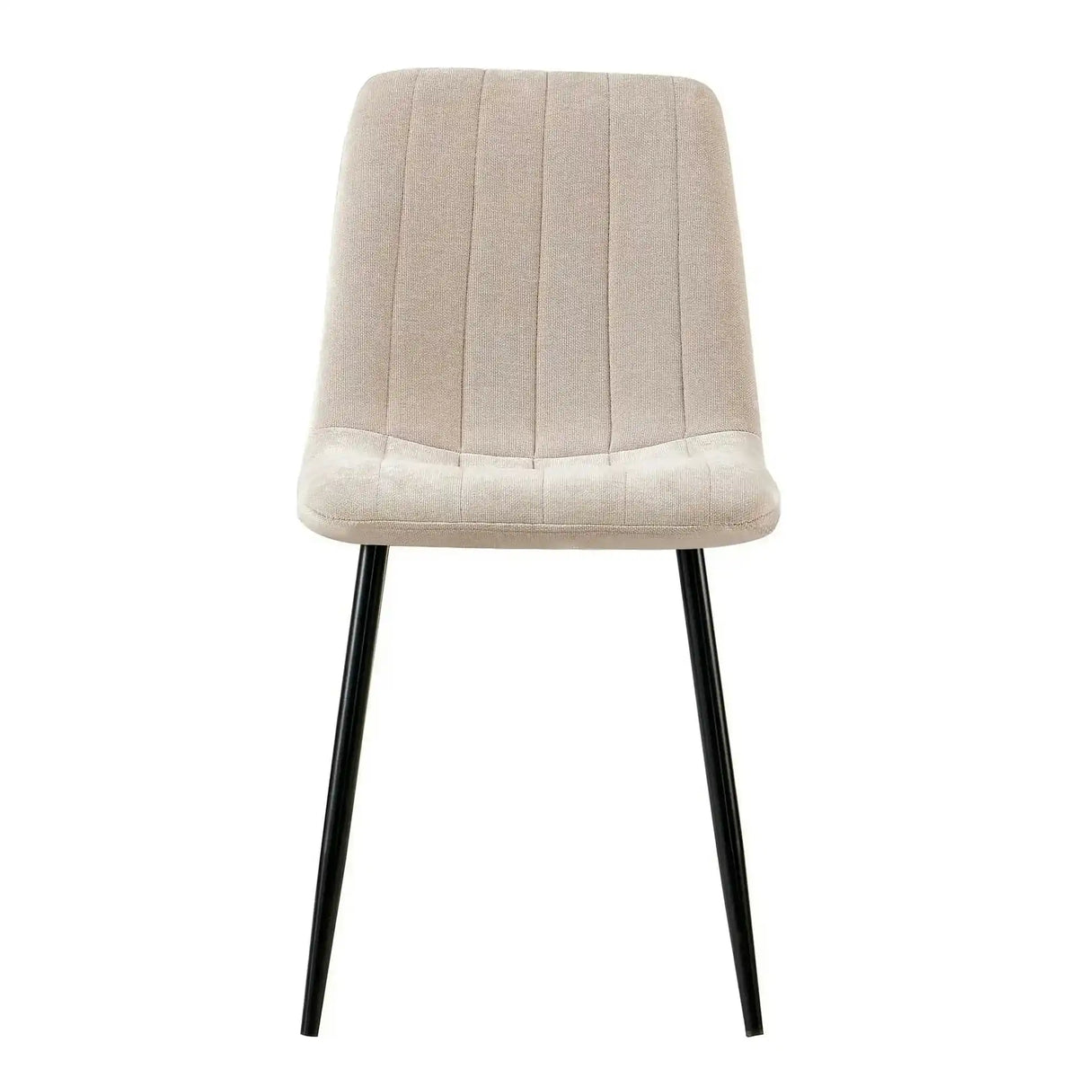 Scaun JET, bej/negru, stofa clasica/metal, 44x54x88 cm