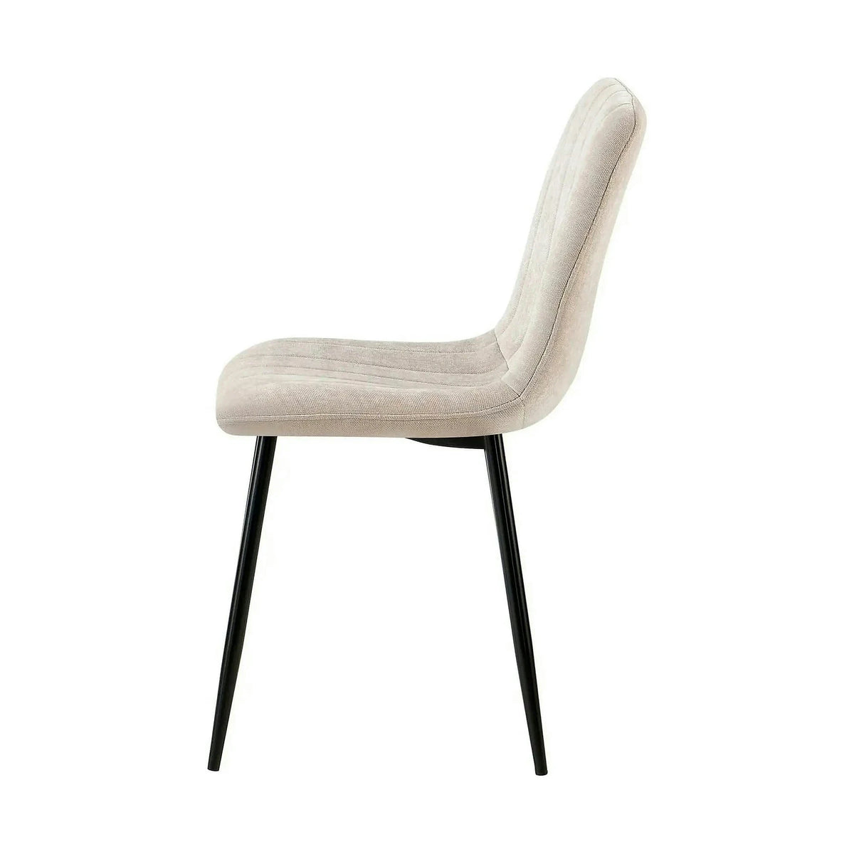 Scaun JET, bej/negru, stofa clasica/metal, 44x54x88 cm