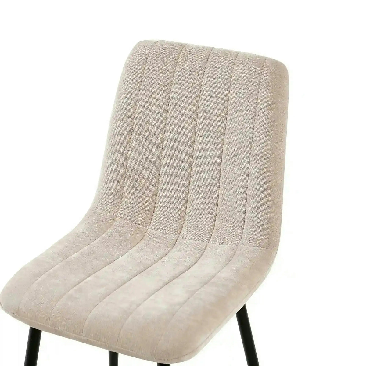 Scaun JET, bej/negru, stofa clasica/metal, 44x54x88 cm