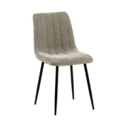 Scaun JET, grej/negru, stofa clasica/metal, 44x54x88 cm