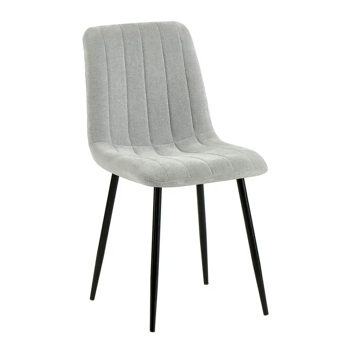 Scaun JET, gri deschis/negru, stofa clasica/metal, 44x54x88 cm