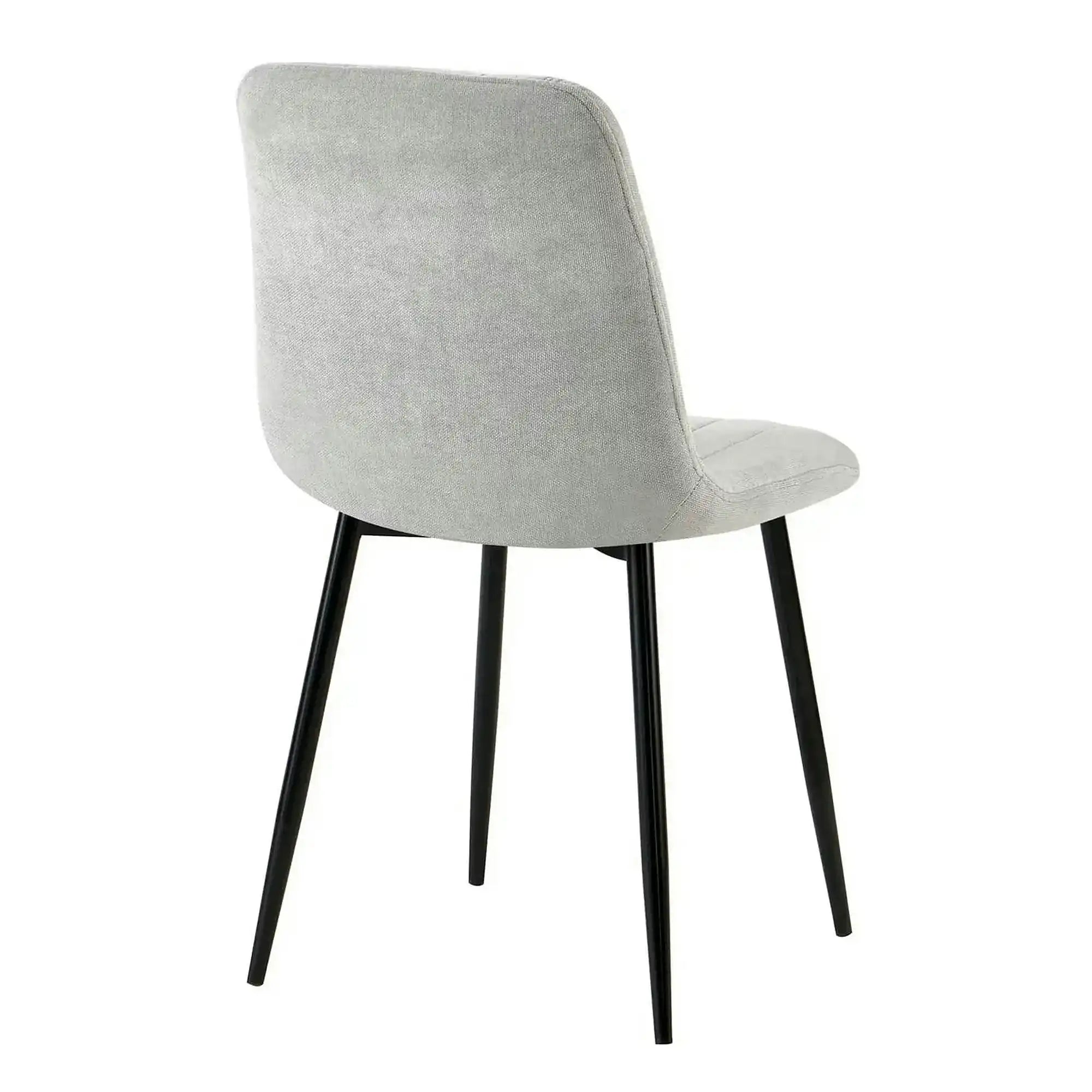 Scaun JET, gri deschis/negru, stofa clasica/metal, 44x54x88 cm