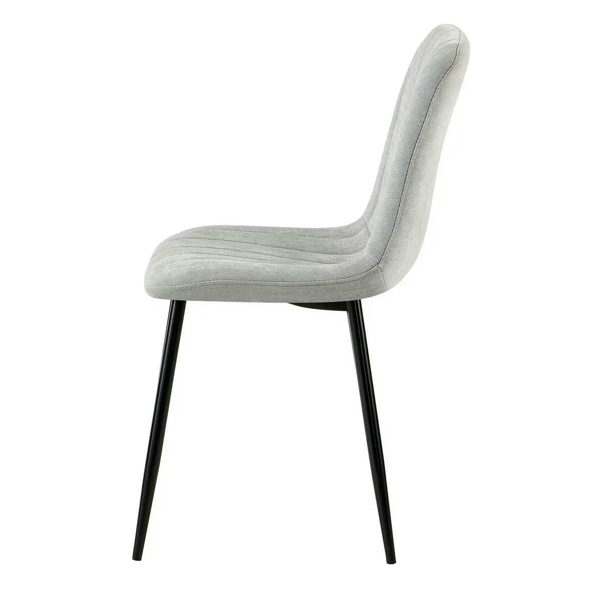 Scaun JET, gri deschis/negru, stofa clasica/metal, 44x54x88 cm