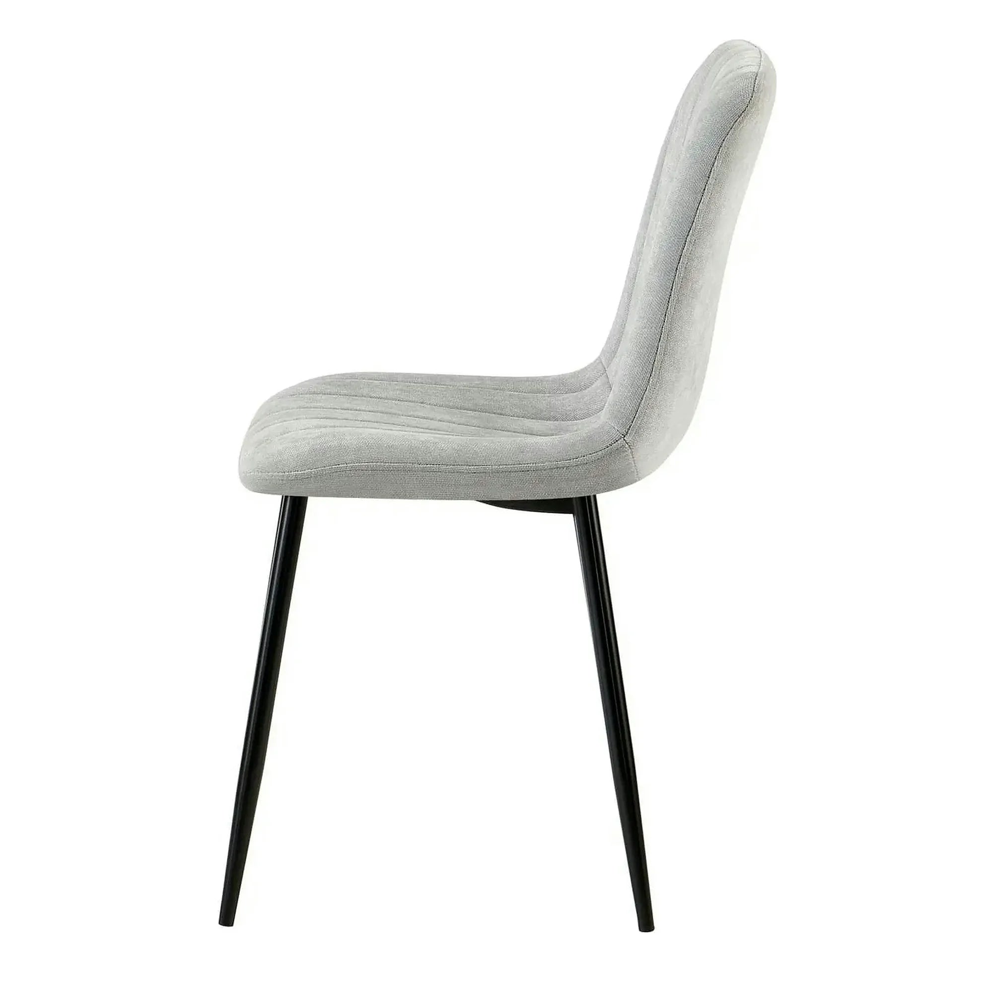 Scaun JET, gri deschis/negru, stofa clasica/metal, 44x54x88 cm