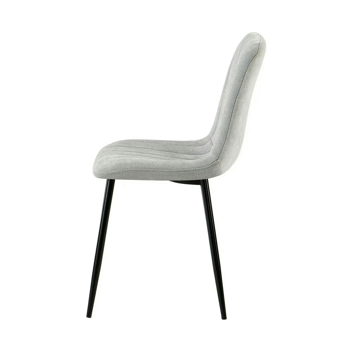 Scaun JET, gri deschis/negru, stofa clasica/metal, 44x54x88 cm