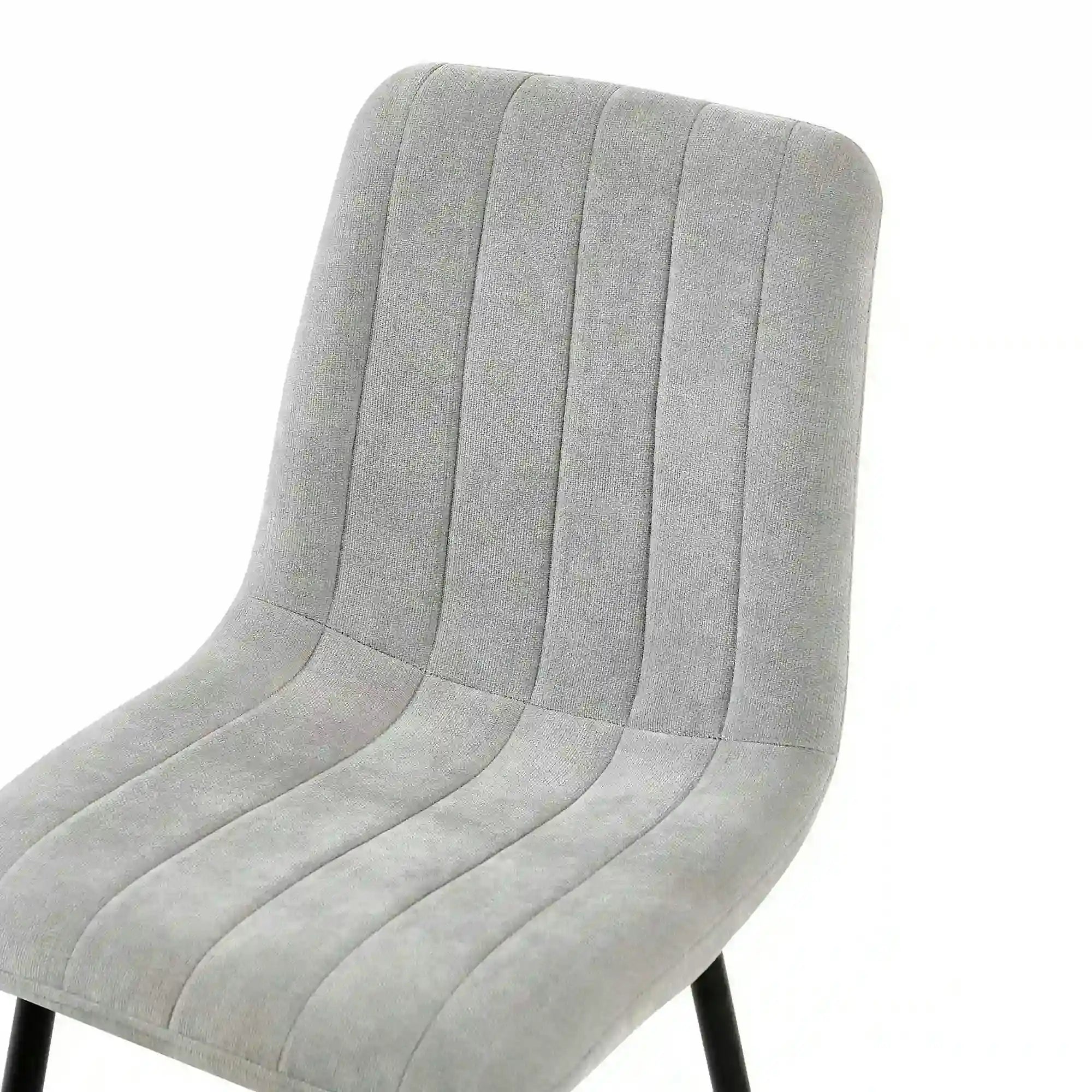 Scaun JET, gri deschis/negru, stofa clasica/metal, 44x54x88 cm