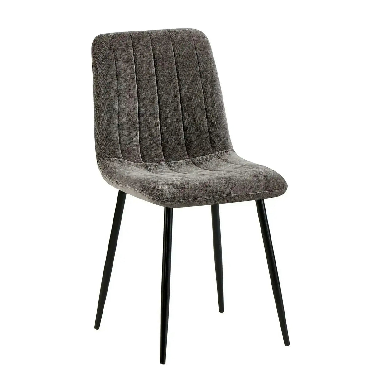 Scaun JET, gri inchis/negru, stofa clasica/metal, 44x54x88 cm