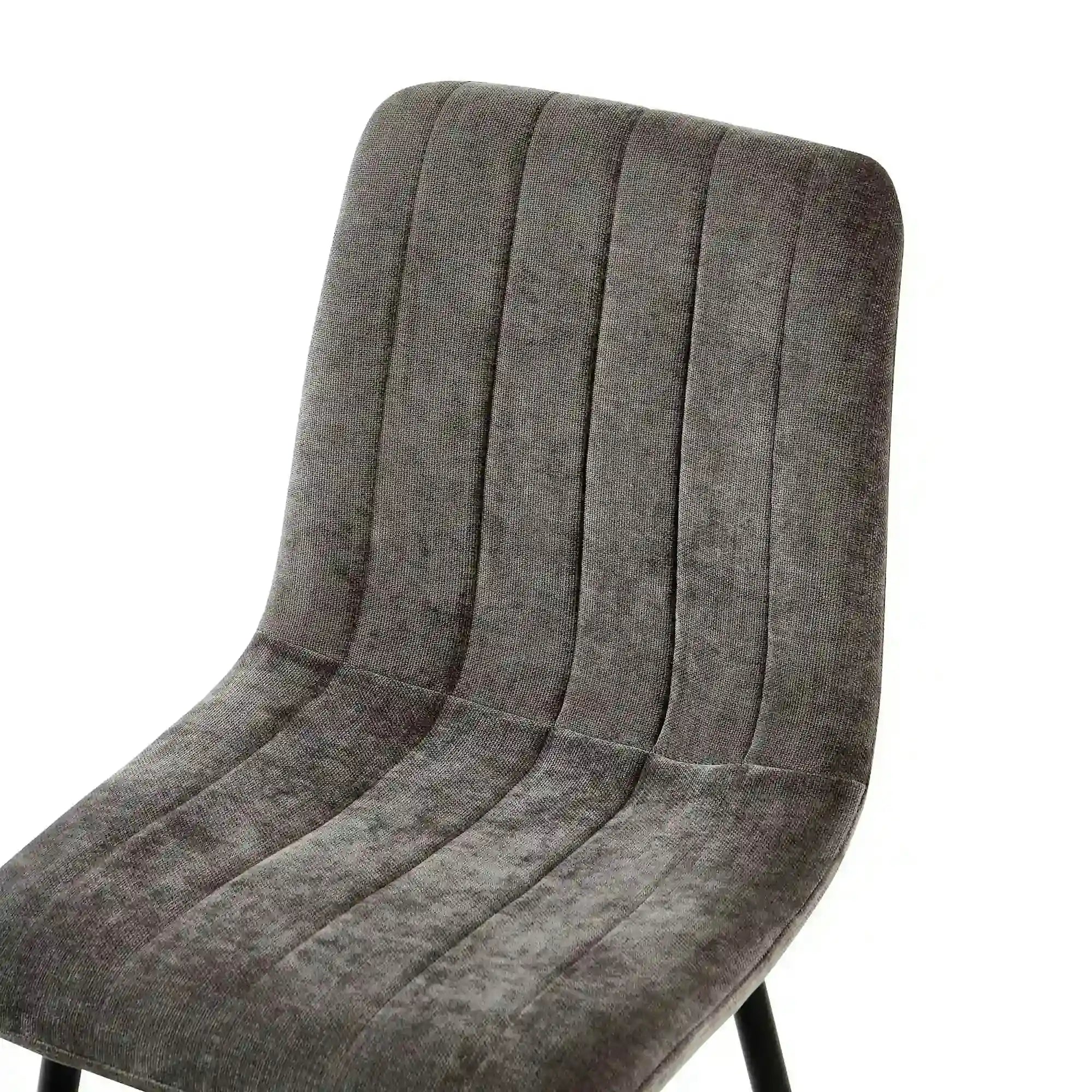 Scaun JET, gri inchis/negru, stofa clasica/metal, 44x54x88 cm