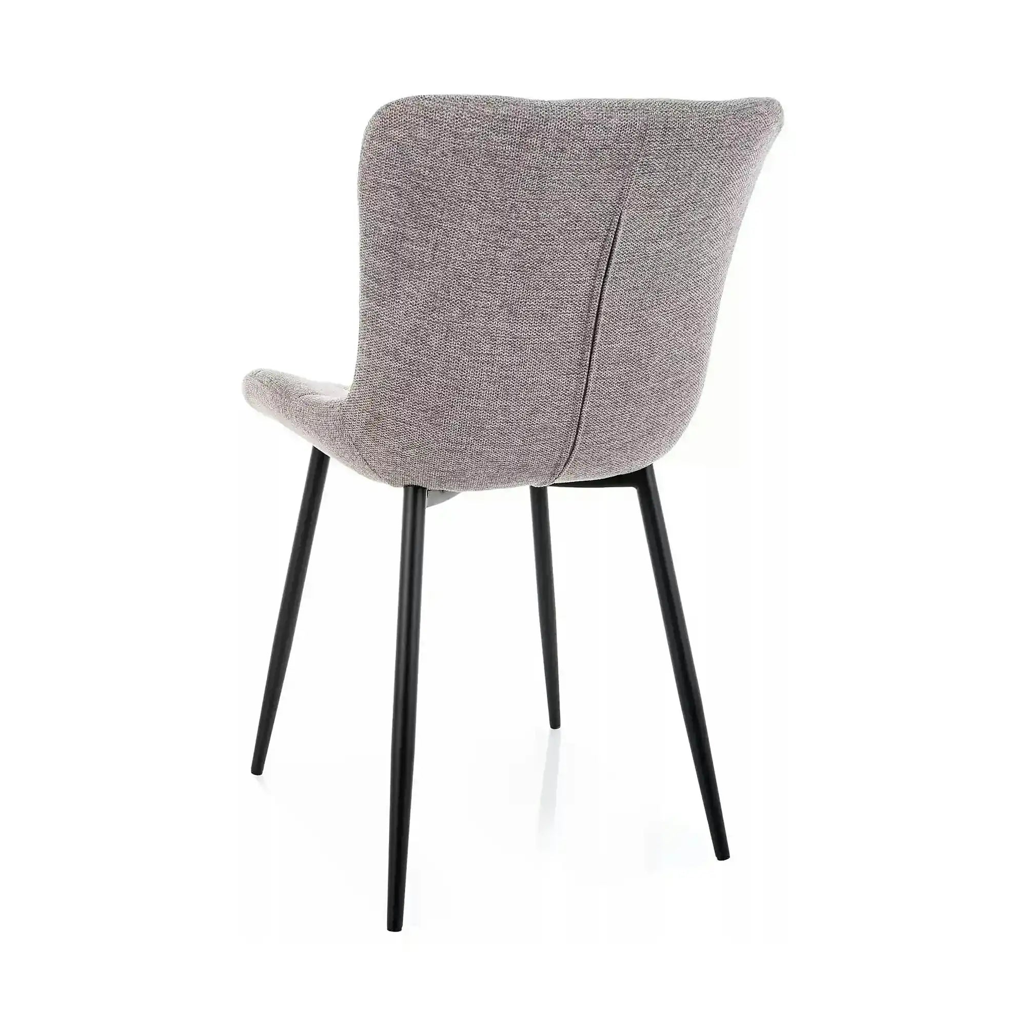 Scaun JULIA, gri/negru, stofă/metal, 47x42x82 cm