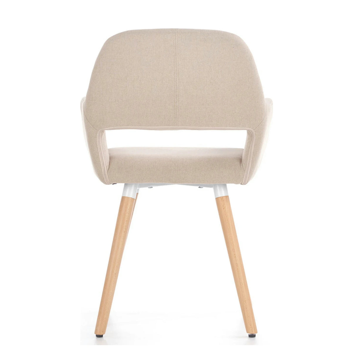 Scaun K283, bej/stejar, stofa clasica/lemn, 56X56X80 CM