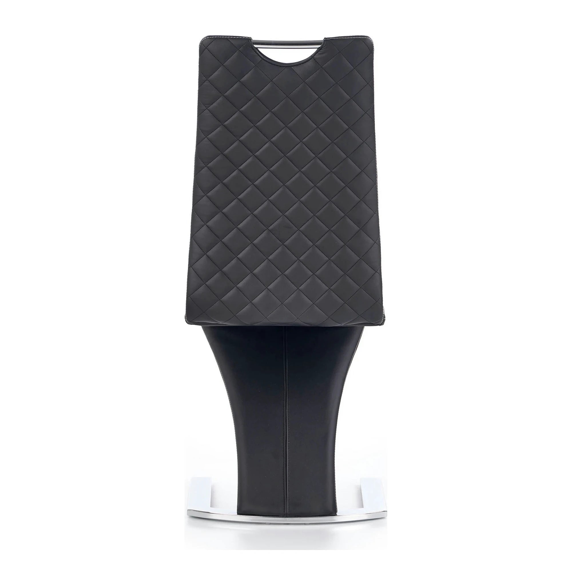Scaun K291, negru/crom, piele ecologica/metal, 45X63X101 CM