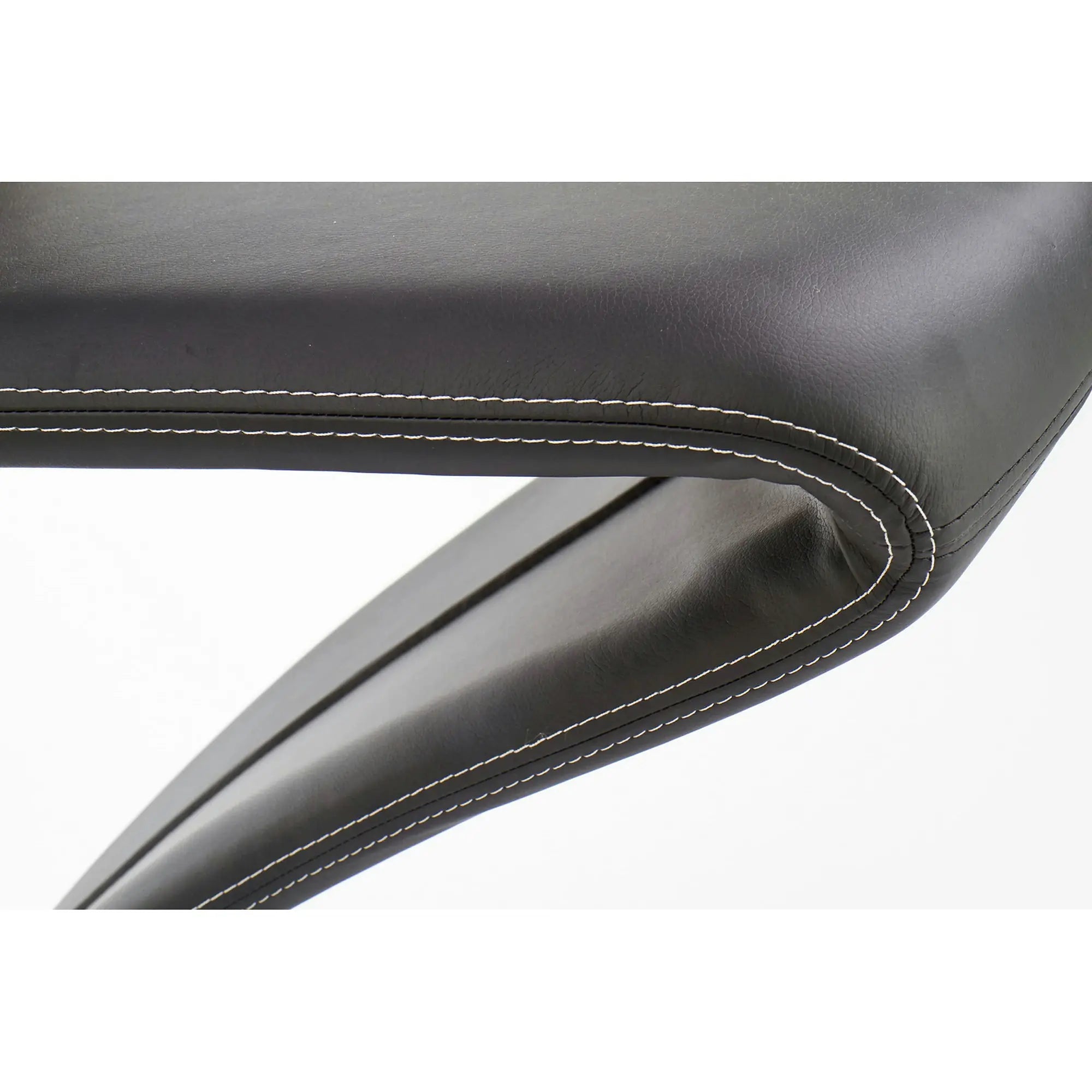 Scaun K291, negru/crom, piele ecologica/metal, 45X63X101 CM