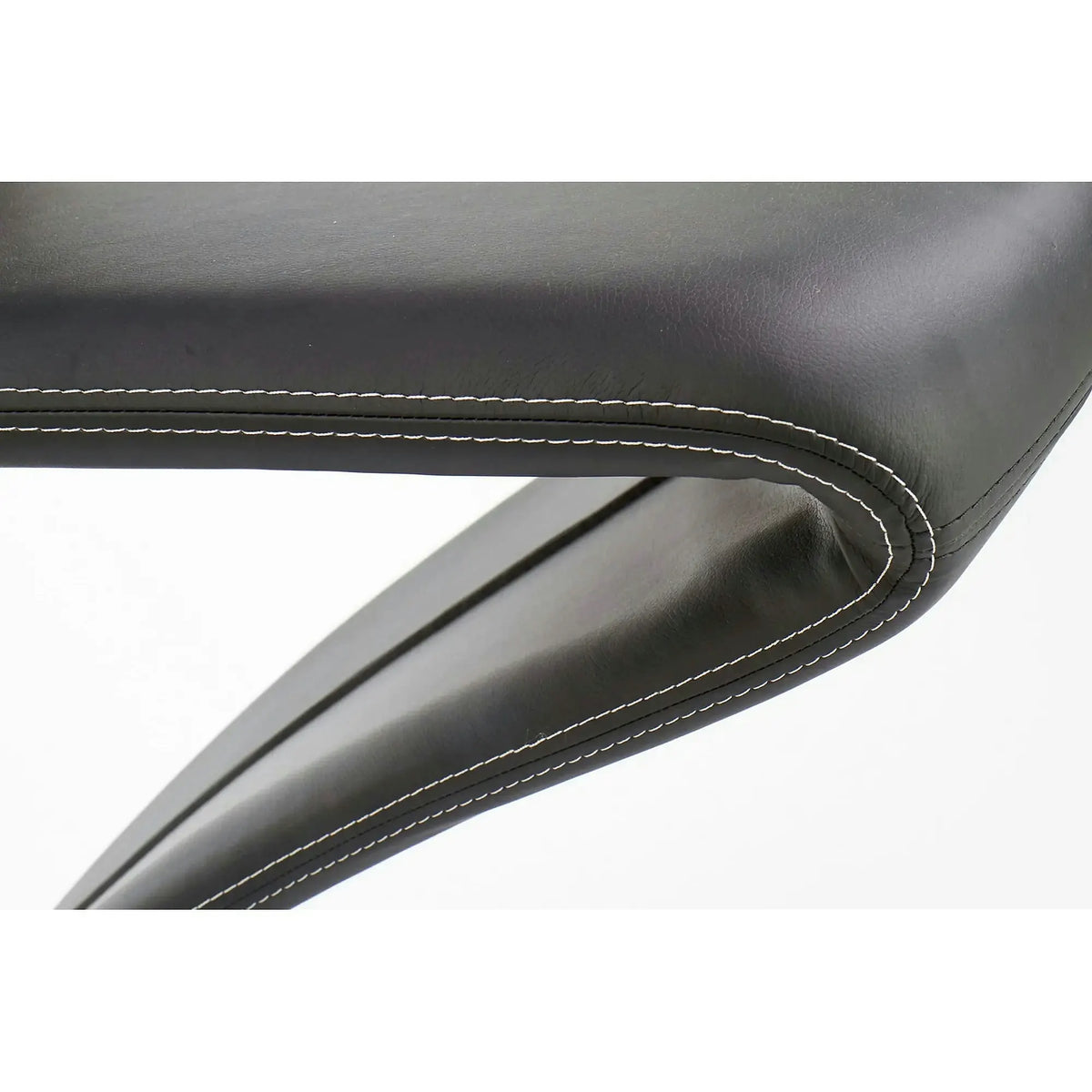 Scaun K291, negru/crom, piele ecologica/metal, 45X63X101 CM