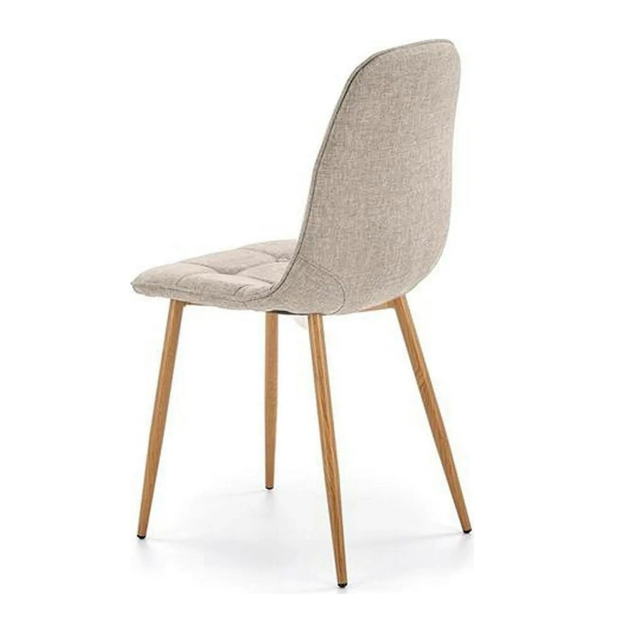 Scaun K316, bej/stejar, stofa clasica/metal, 44x56x87 cm