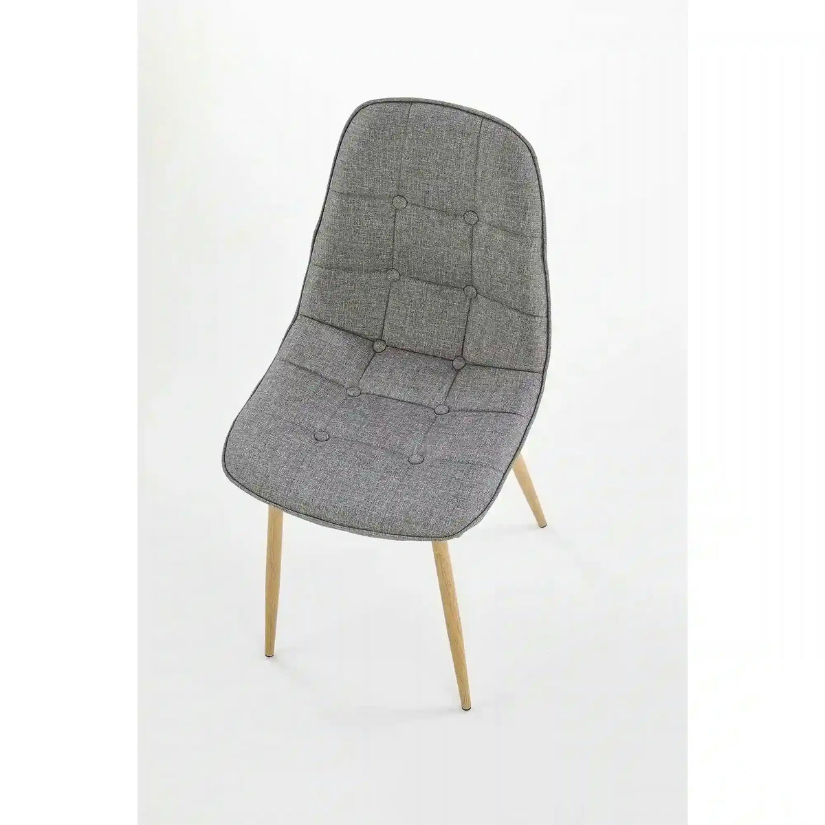 Scaun K316, gri/stejar, stofa clasica/metal, 44x56x87 cm