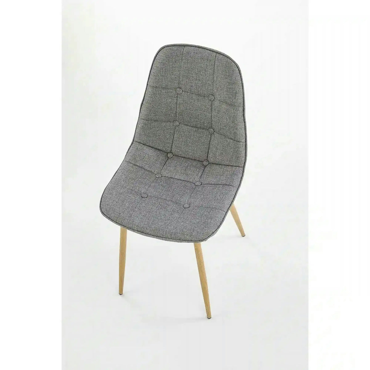 Scaun K316, gri/stejar, stofa clasica/metal, 44x56x87 cm