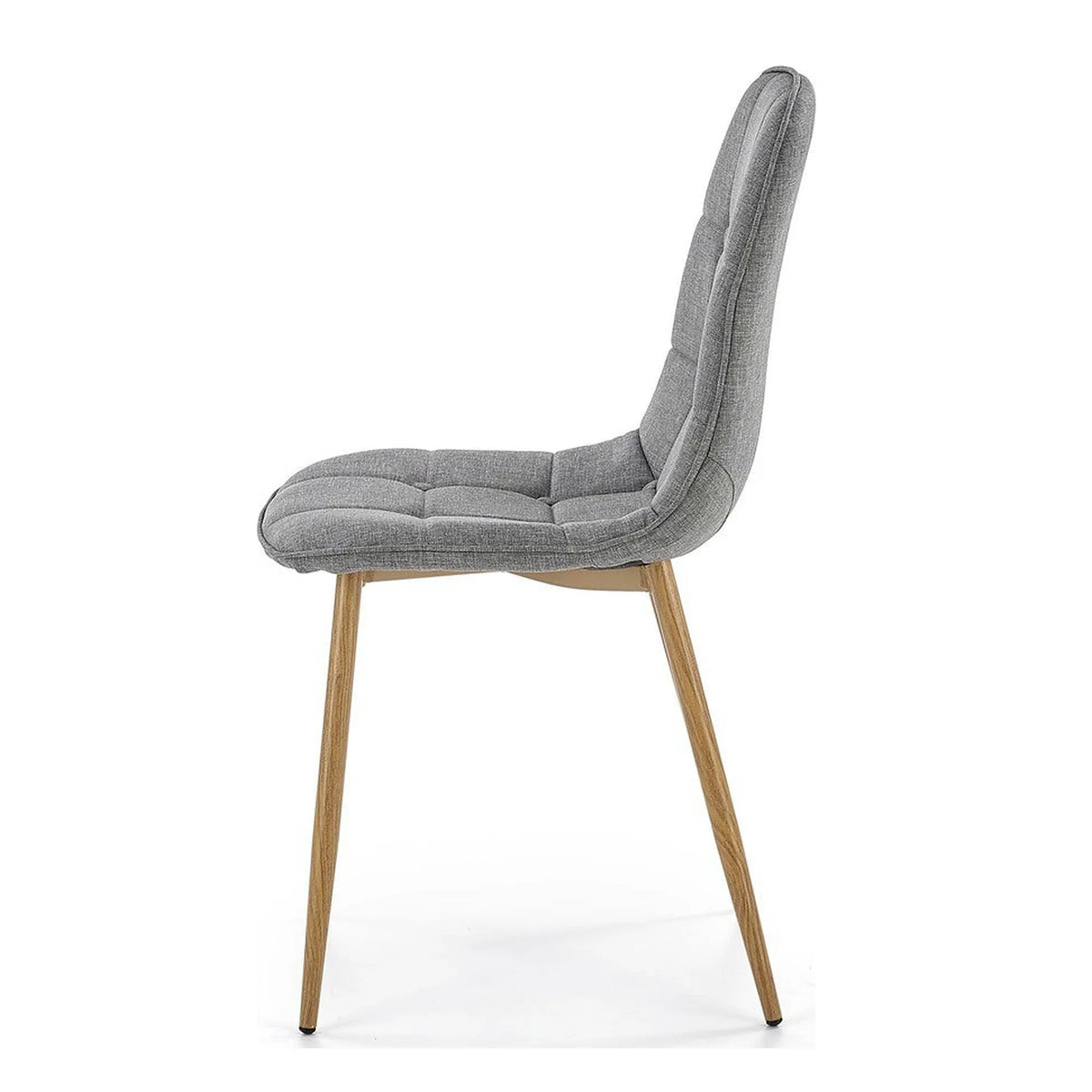 Scaun K316, gri/stejar, stofa clasica/metal, 44x56x87 cm