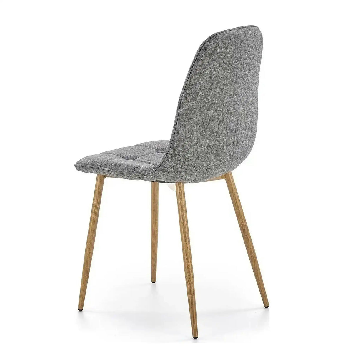 Scaun K316, gri/stejar, stofa clasica/metal, 44x56x87 cm