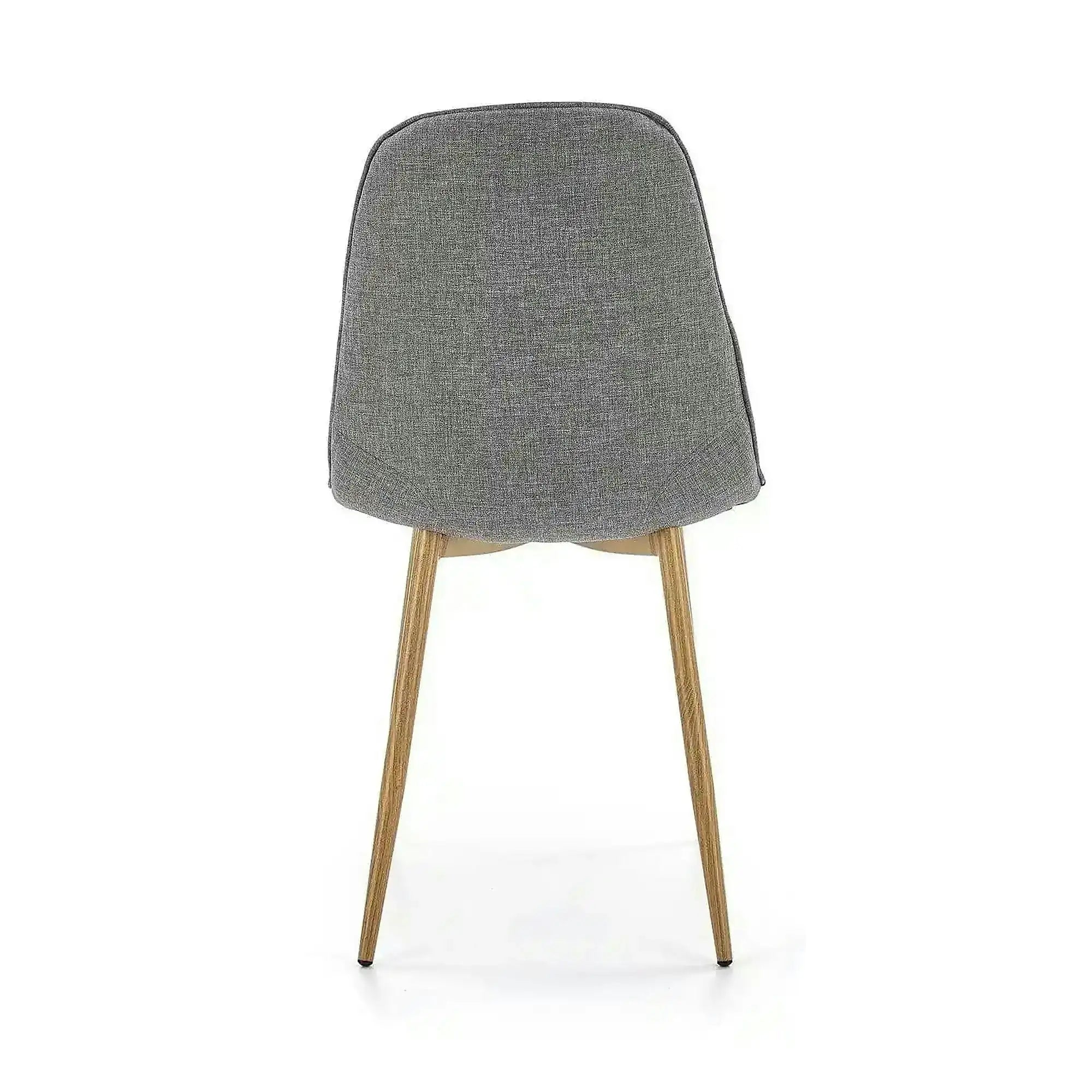 Scaun K316, gri/stejar, stofa clasica/metal, 44x56x87 cm