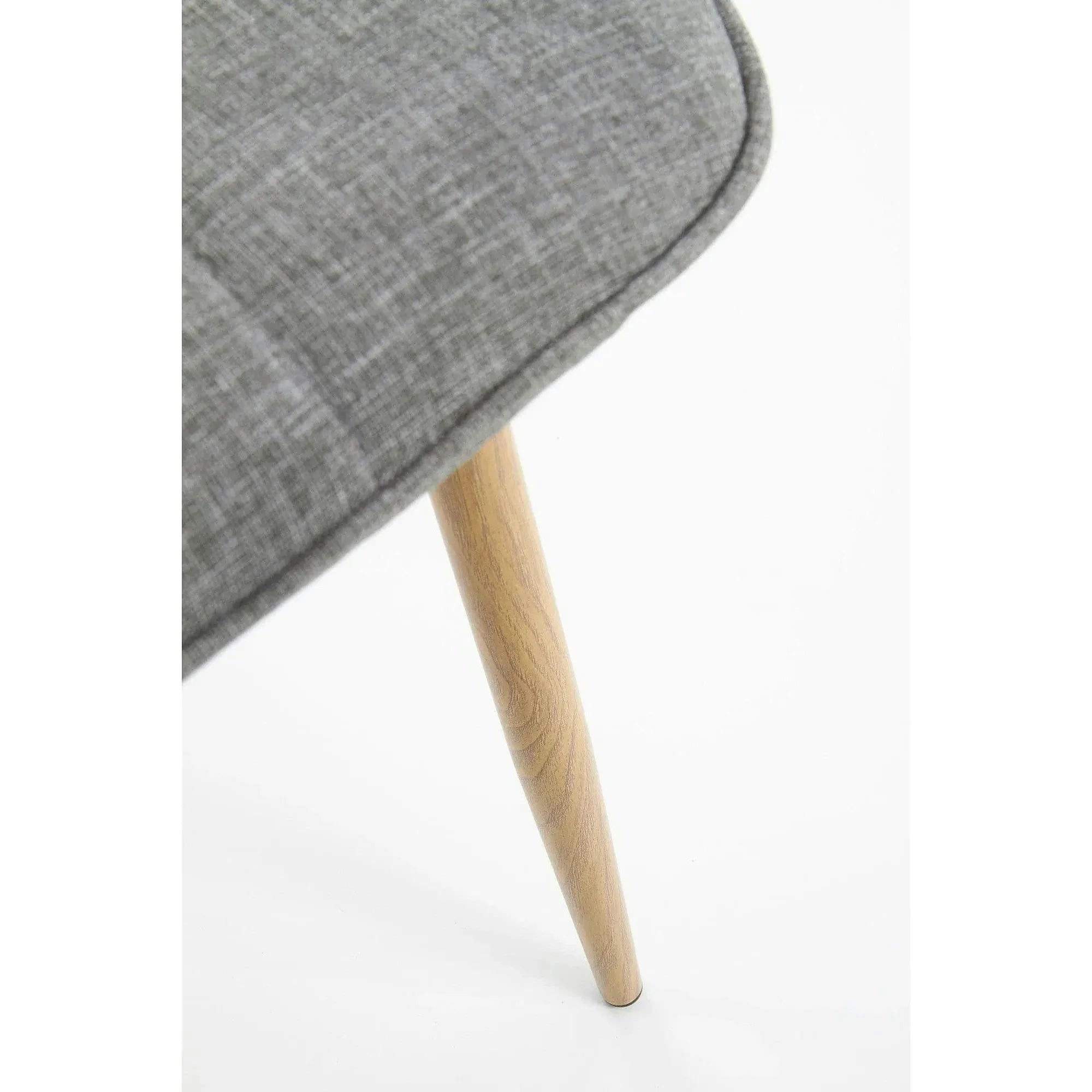 Scaun K316, gri/stejar, stofa clasica/metal, 44x56x87 cm