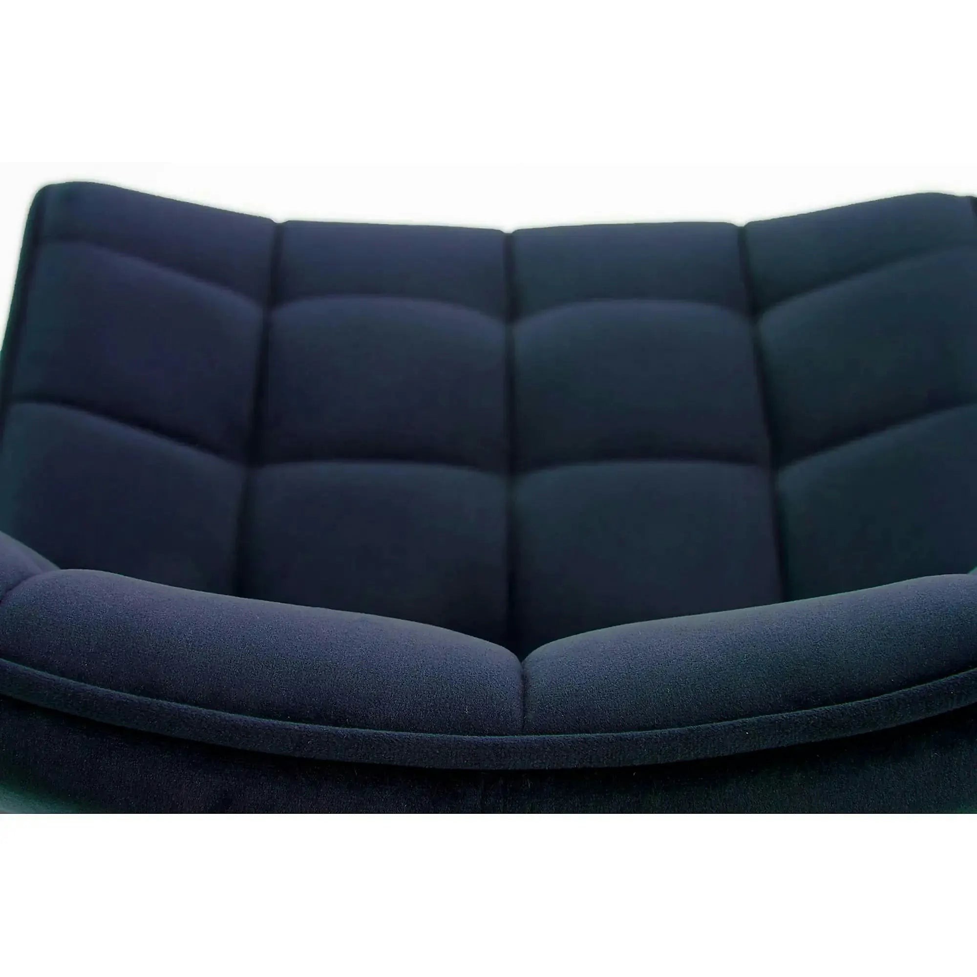 Scaun K332, albastru inchis/negru, stofa catifelata/metal, 46X61X84 CM