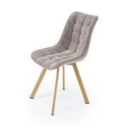 Scaun K332, gri/stejar, stofa/metal, 46x61x84 cm