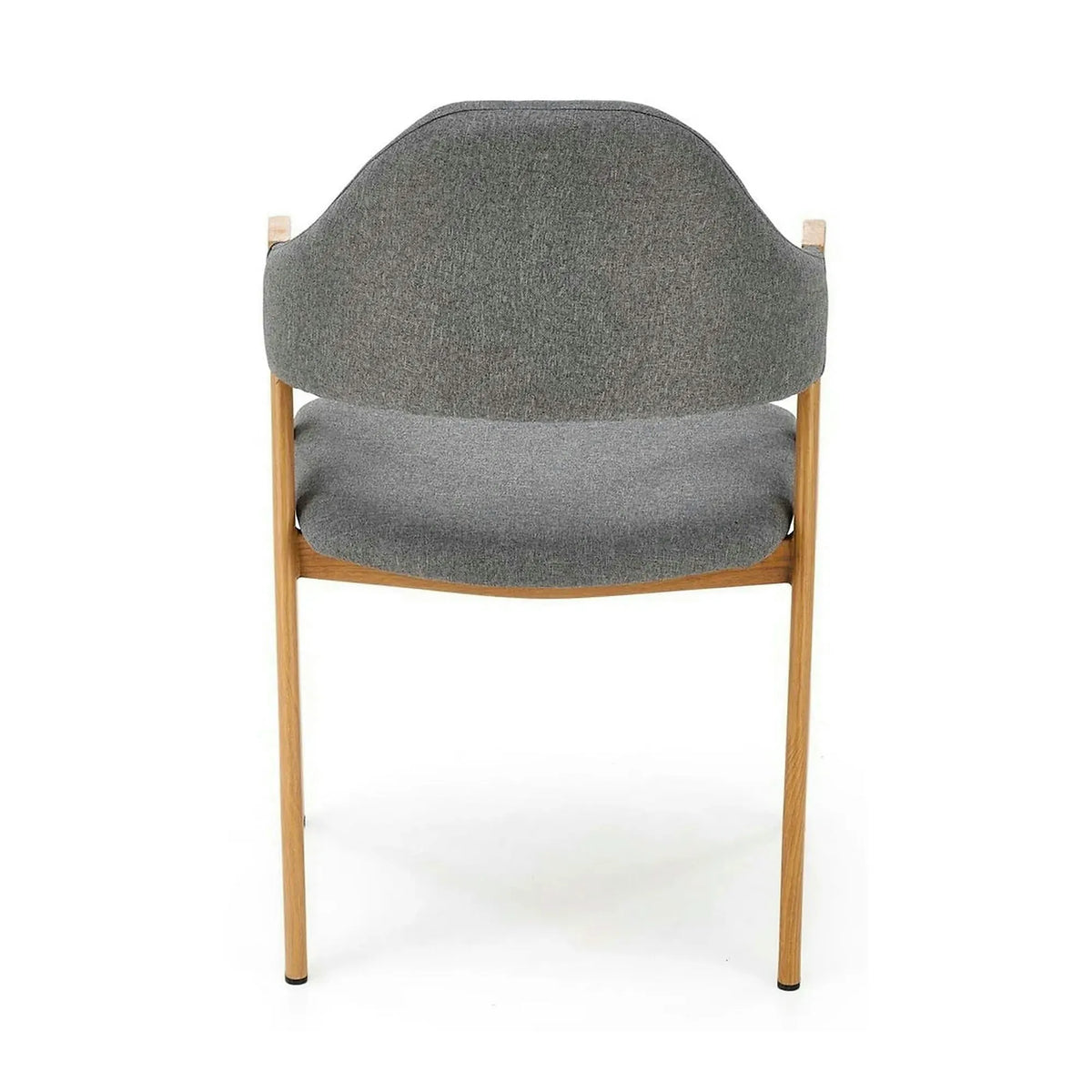 Scaun K344, gri/stejar, stofa clasica/metal, 53X51X80 CM