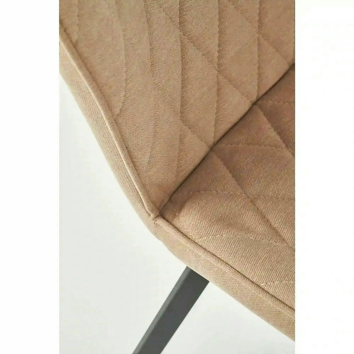 Scaun K360 bej/negru, stofa clasica/metal, 51x64x90 cm