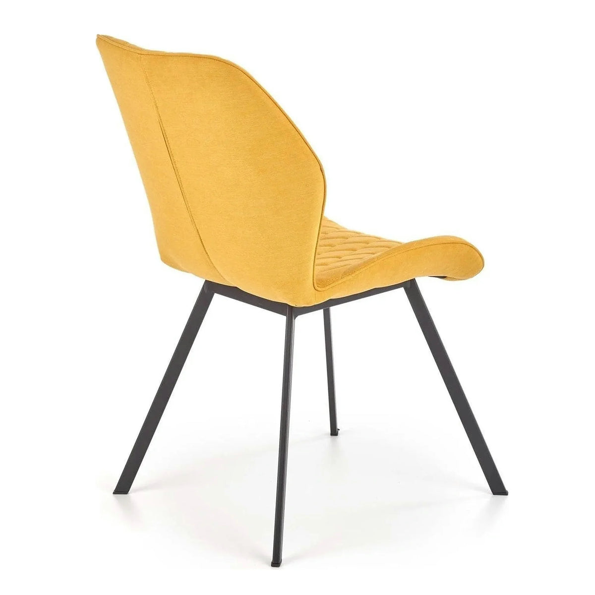 Scaun K360 galben mustar, stofa clasica/metal, 61x64x90 cm