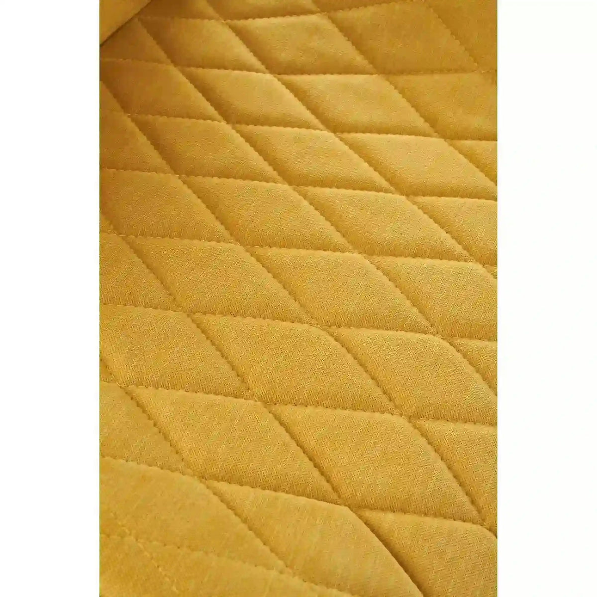 Scaun K360 galben mustar, stofa clasica/metal, 61x64x90 cm