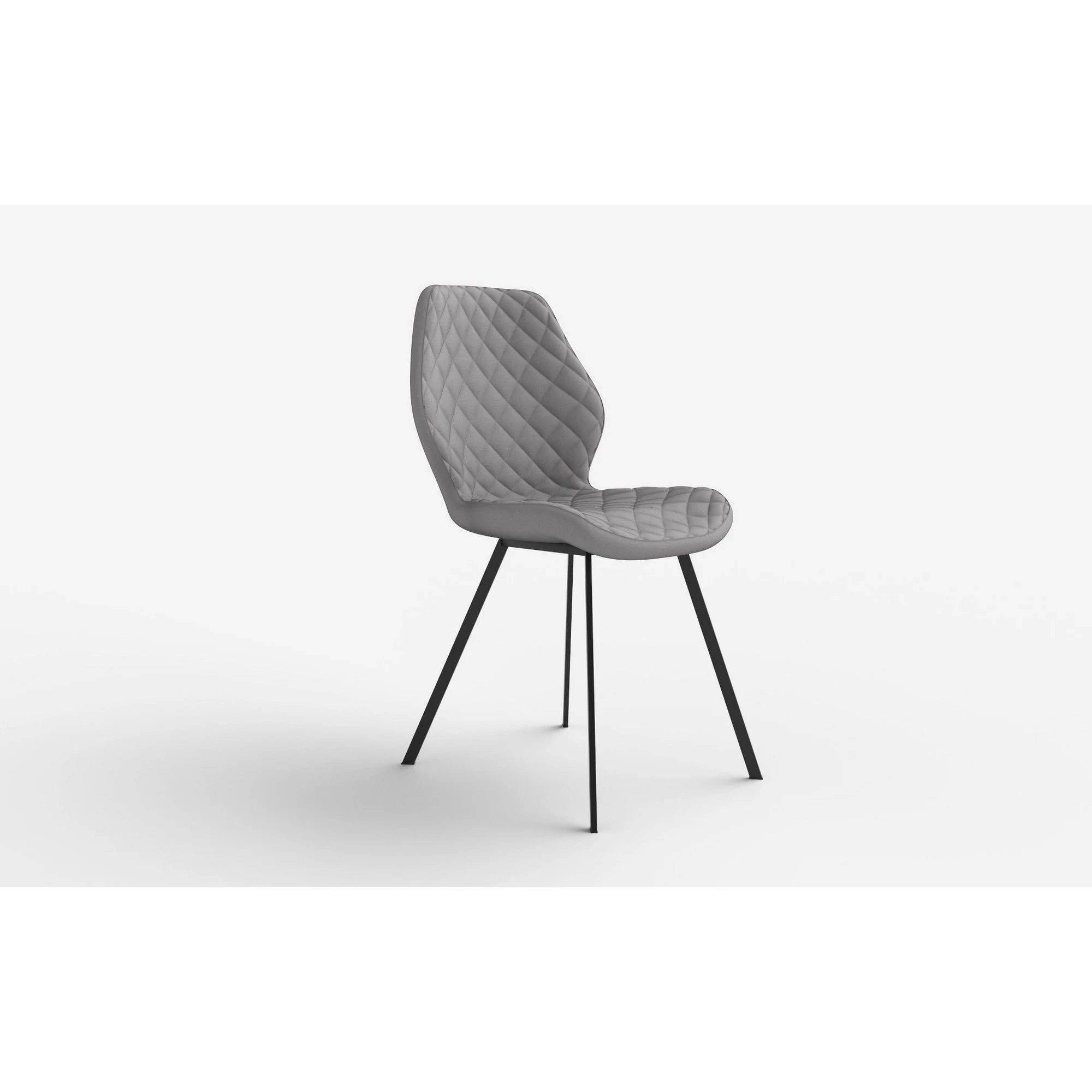 Scaun K360 gri/negru, stofa clasica/metal, 51x64x90 cm