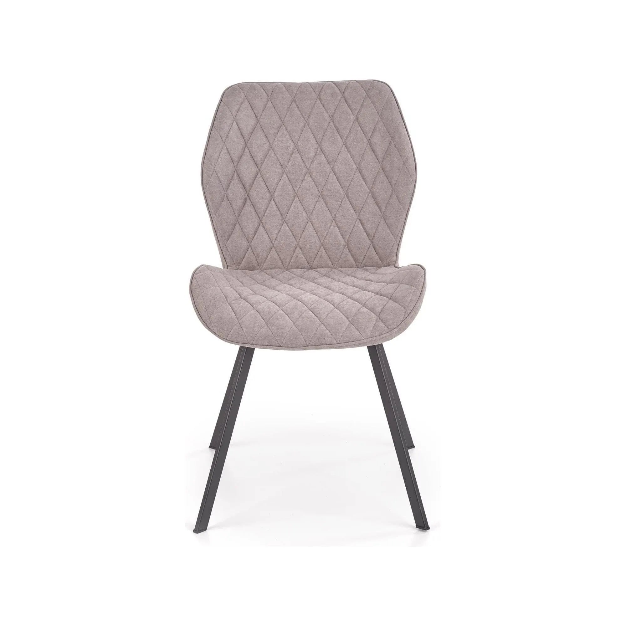 Scaun K360 gri/negru, stofa clasica/metal, 51x64x90 cm