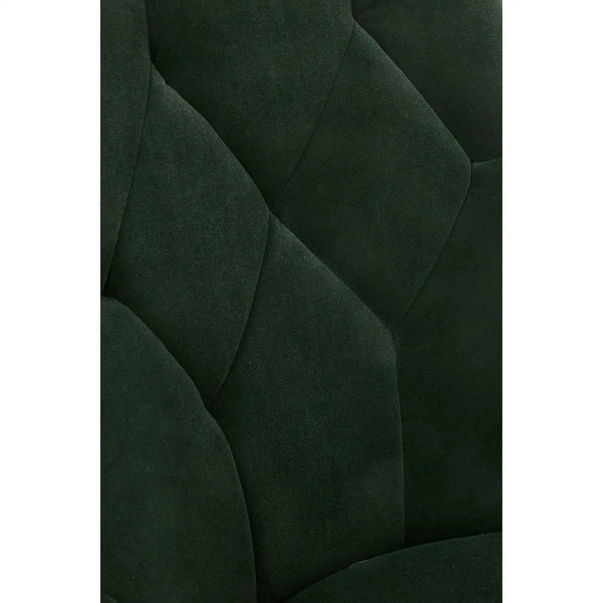 Scaun K365, verde inchis/negru, stofa catifelata/metal, 52x57x90 cm