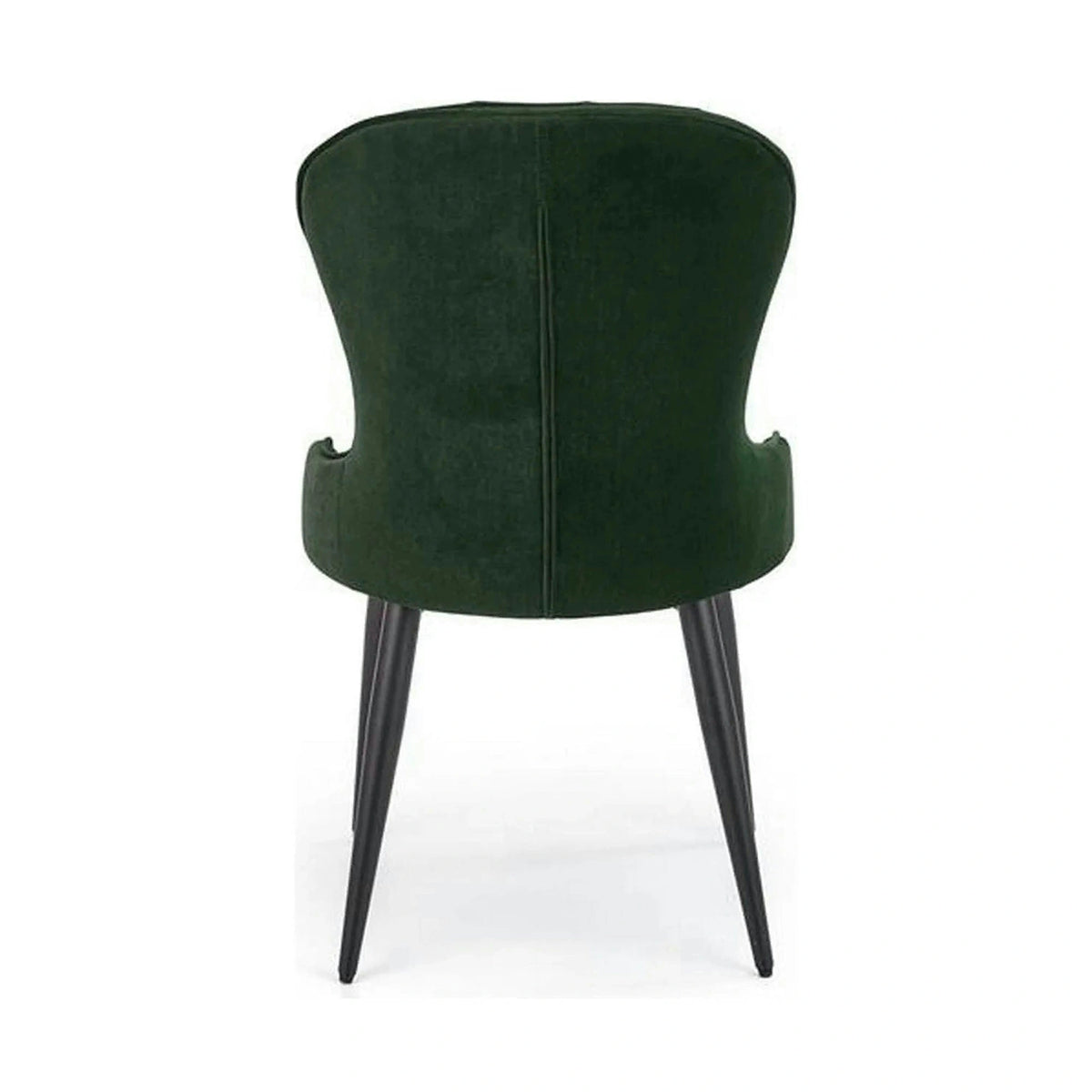Scaun K366, verde inchis/negru, stofa catifelata/metal, 52x58x92 cm