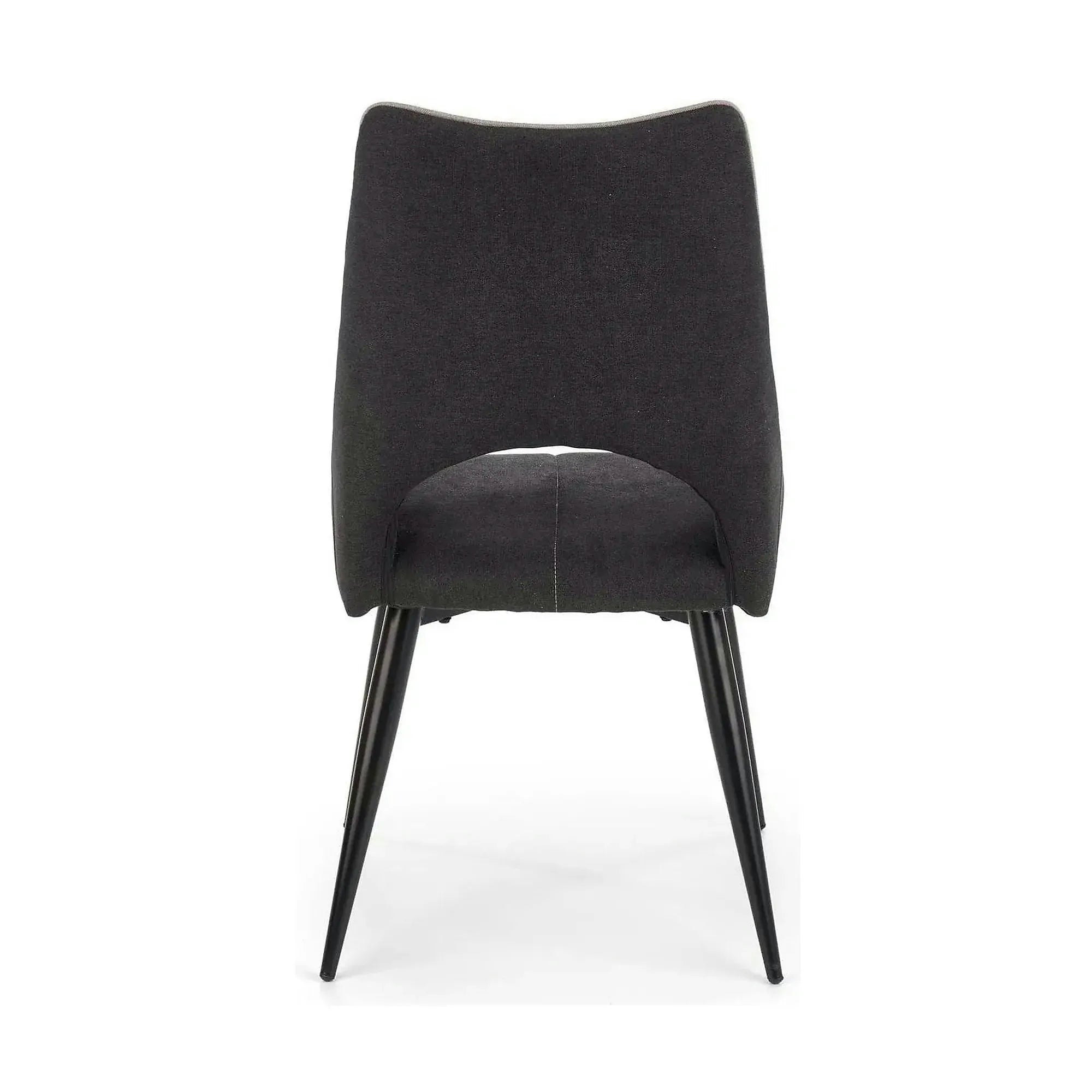 Scaun K369, gri inchis/negru, stofa clasica/otel, 48x58x92 cm