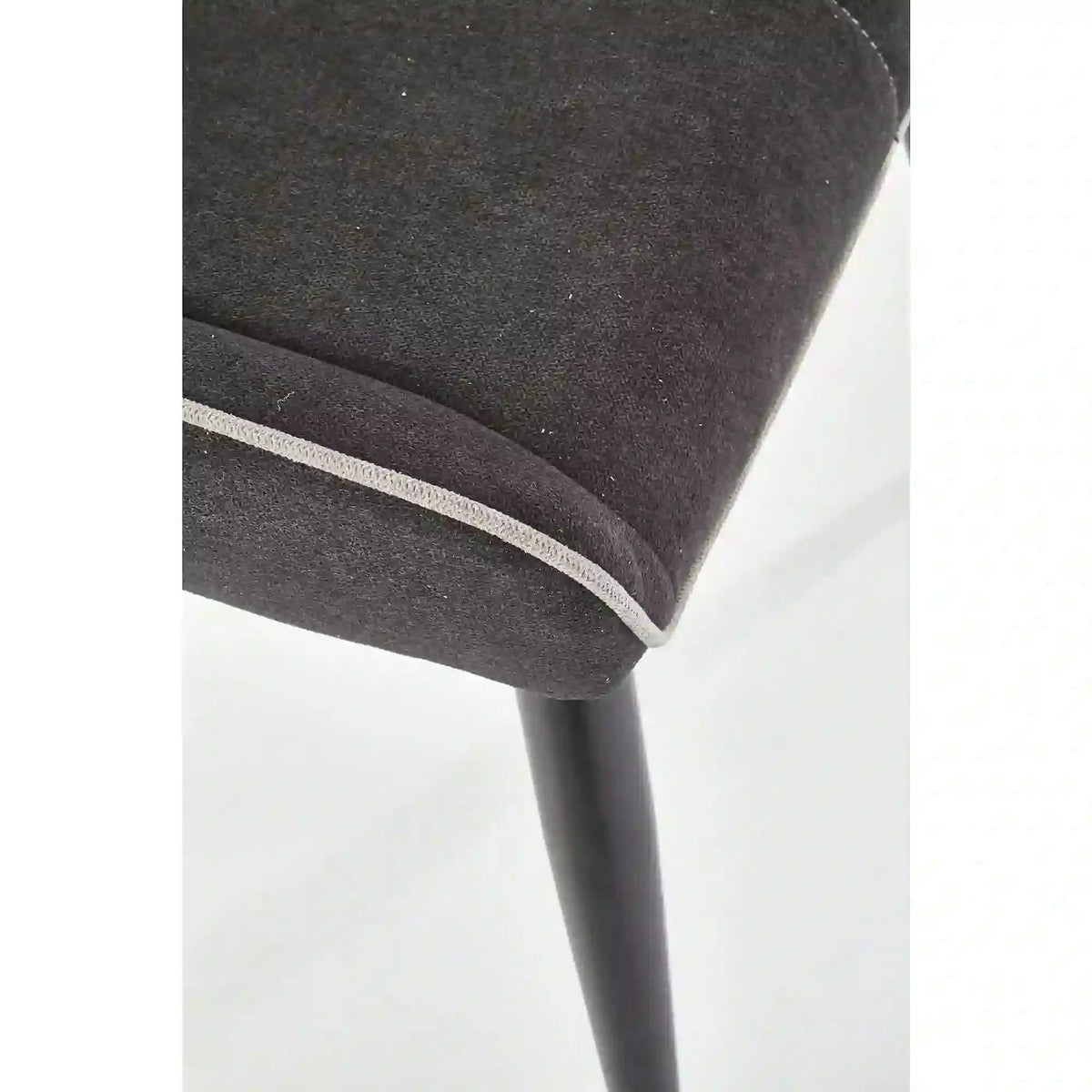 Scaun K369, gri inchis/negru, stofa clasica/otel, 48x58x92 cm