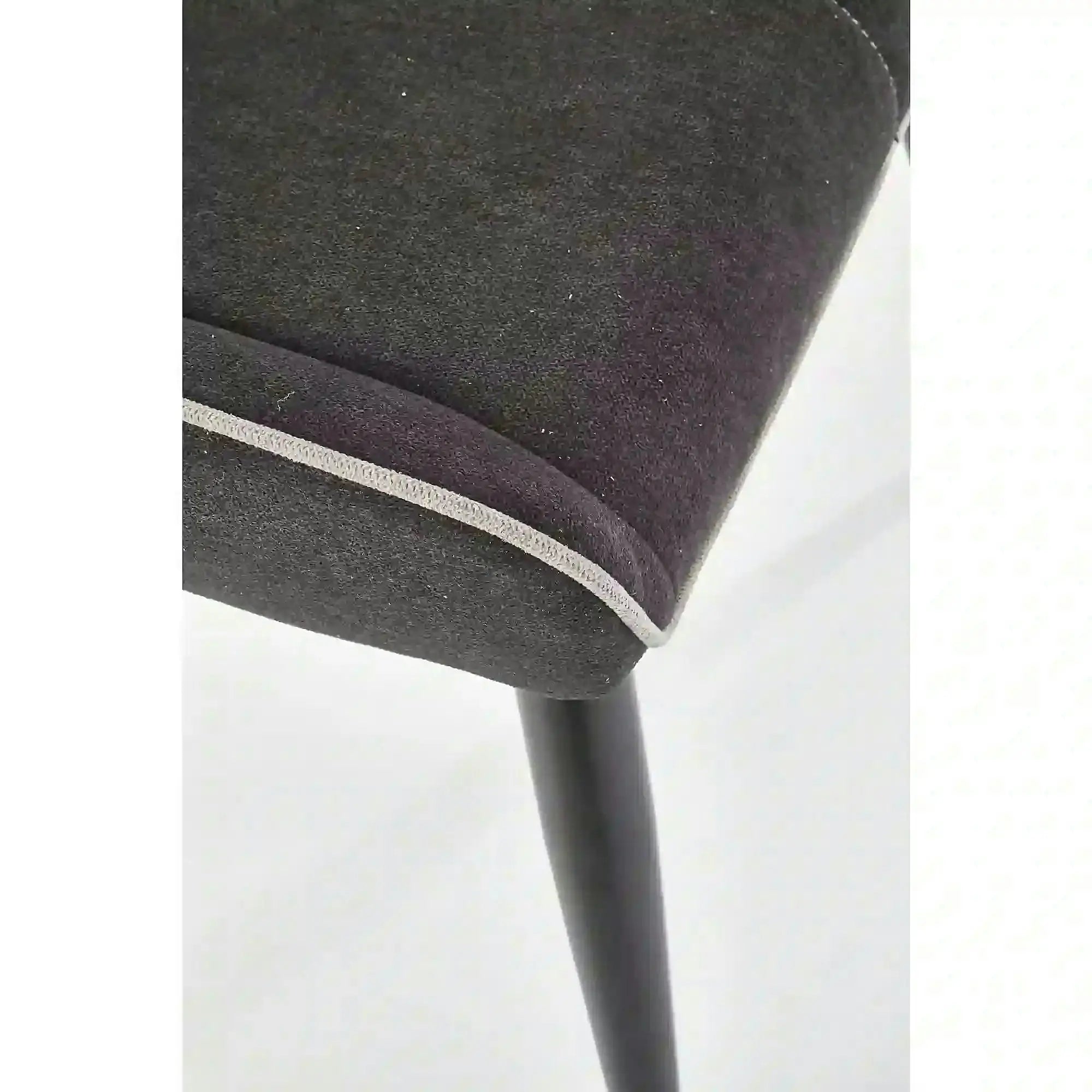Scaun K369, gri inchis/negru, stofa clasica/otel, 48x58x92 cm