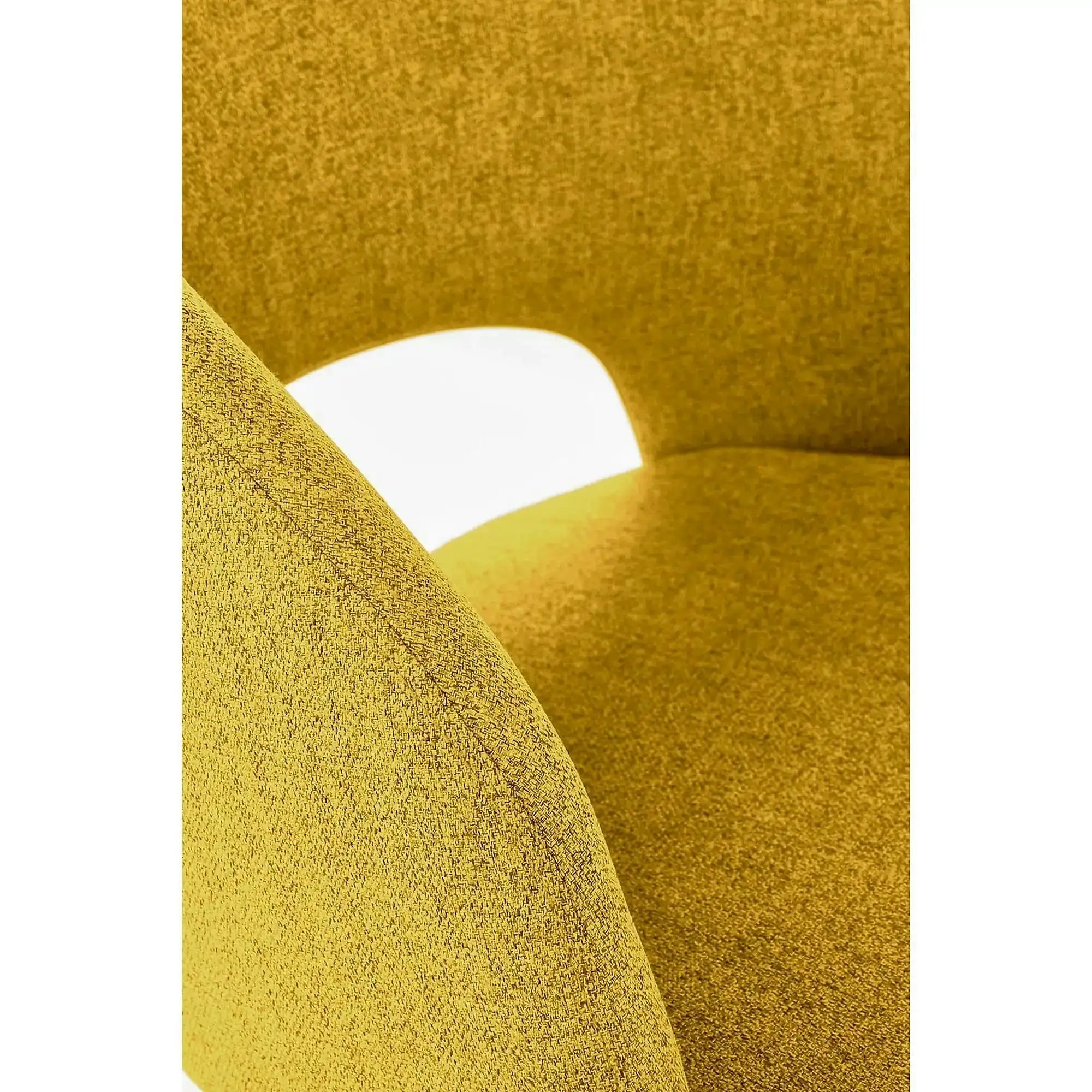 Scaun K373, galben/negru, stofa clasica/metal, 51x57x77 cm