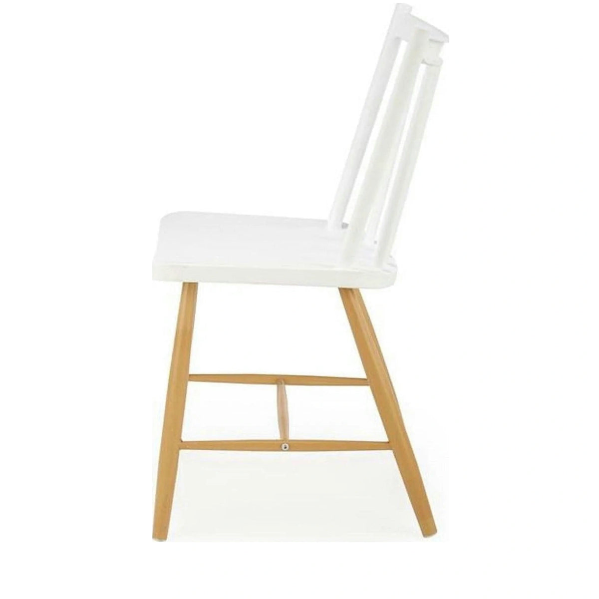 Scaun K419, alb/stejar, polipropilena, 47x47x83 cm
