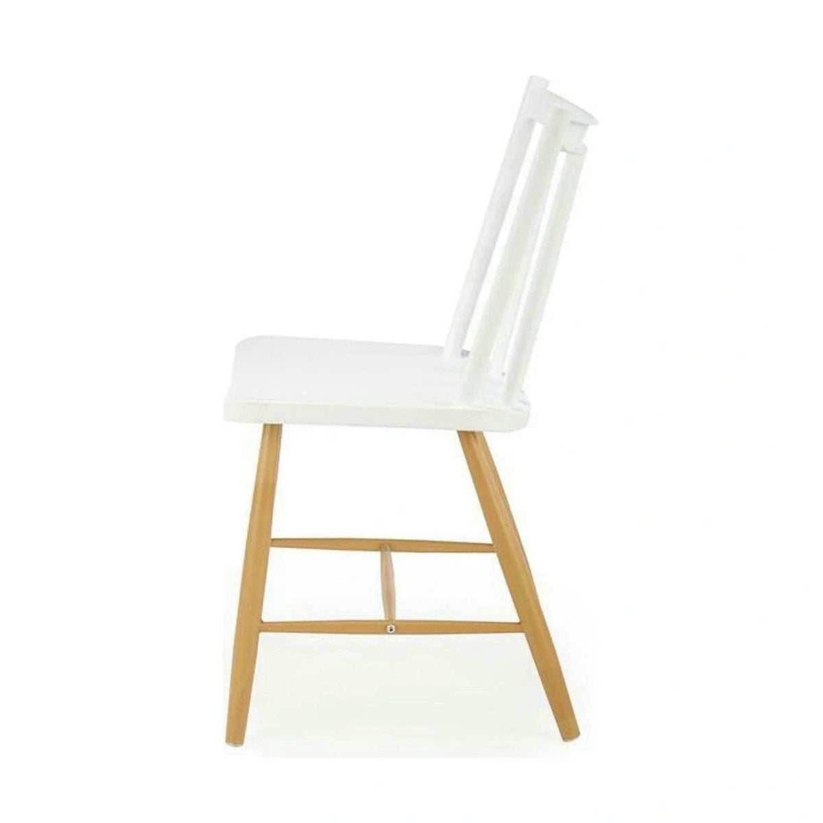 Scaun K419, alb/stejar, polipropilena, 47x47x83 cm