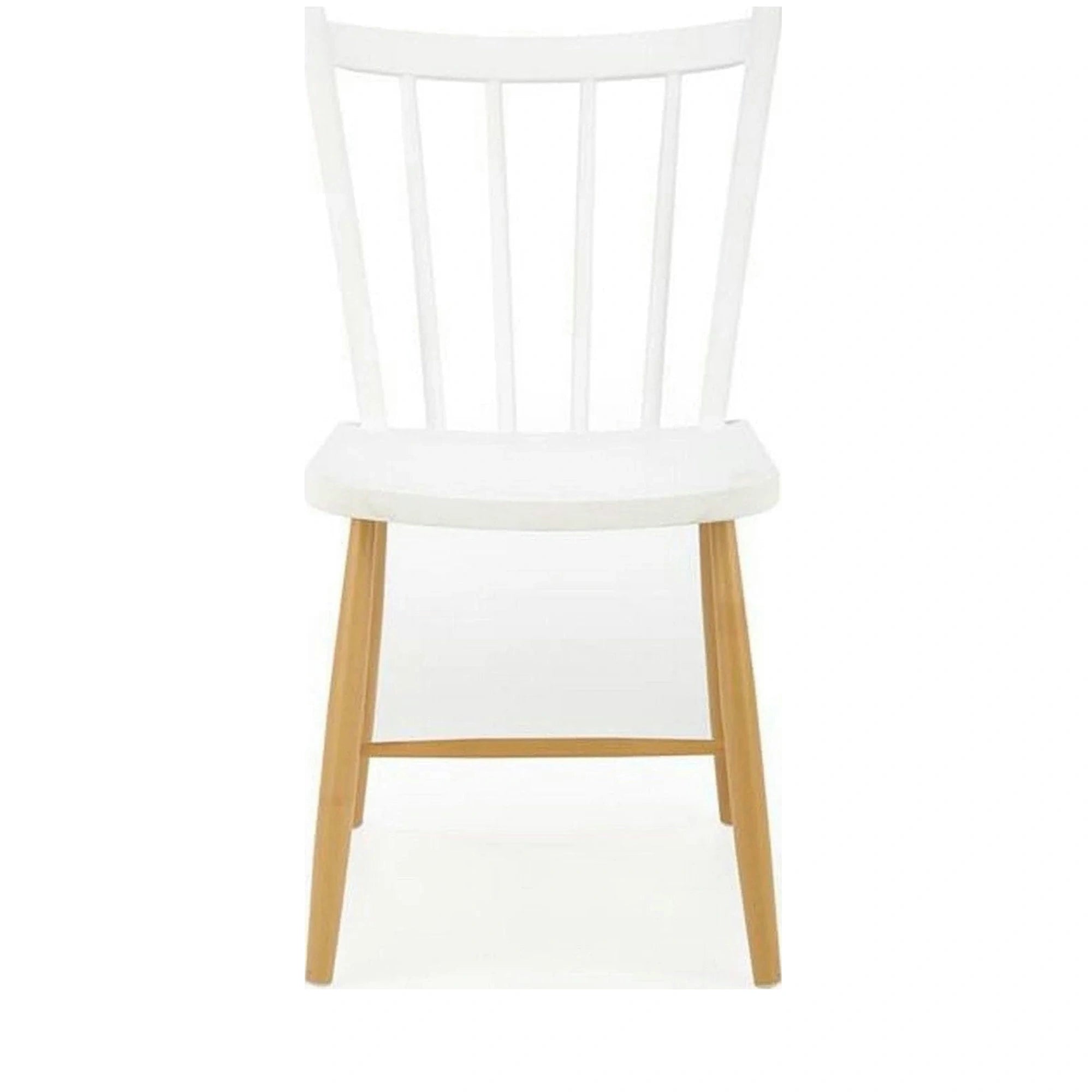 Scaun K419, alb/stejar, polipropilena, 47x47x83 cm